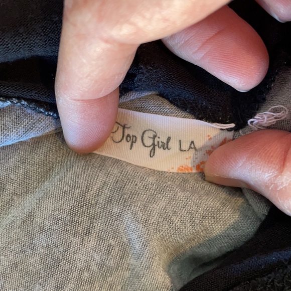 LAST CHANCE - Grey with Black Hoodie "Flawless" Tee, Size 1X - Picture 4 of 5